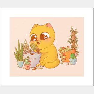 Passion for Plants Cat Posters and Art